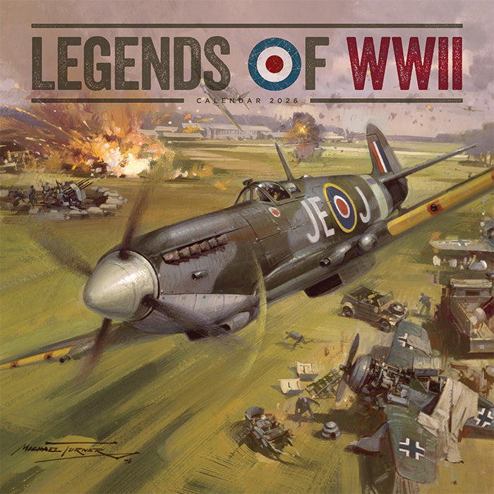 Legends of WWII Wall Calendar 2026