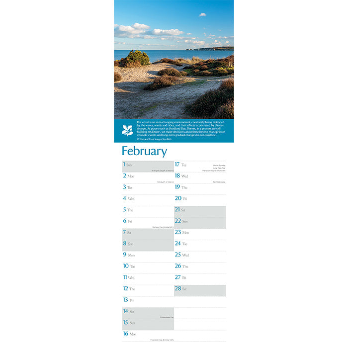 Country and Coast Slimline Calendar 2026