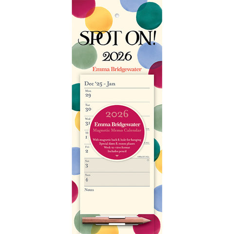 Emma Bridgewater Spot On Magnetic Calendar 2026