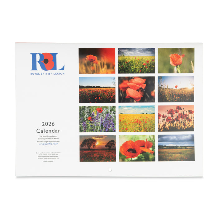 Royal British Legion Official Calendar 2026