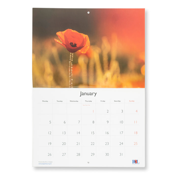 Royal British Legion Official Calendar 2026
