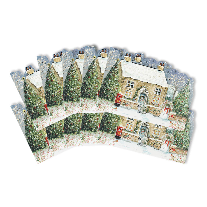 Winter Village Christmas Cards - Pack of 10