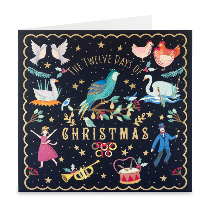 12 Days of Christmas Cards - Pack of 10