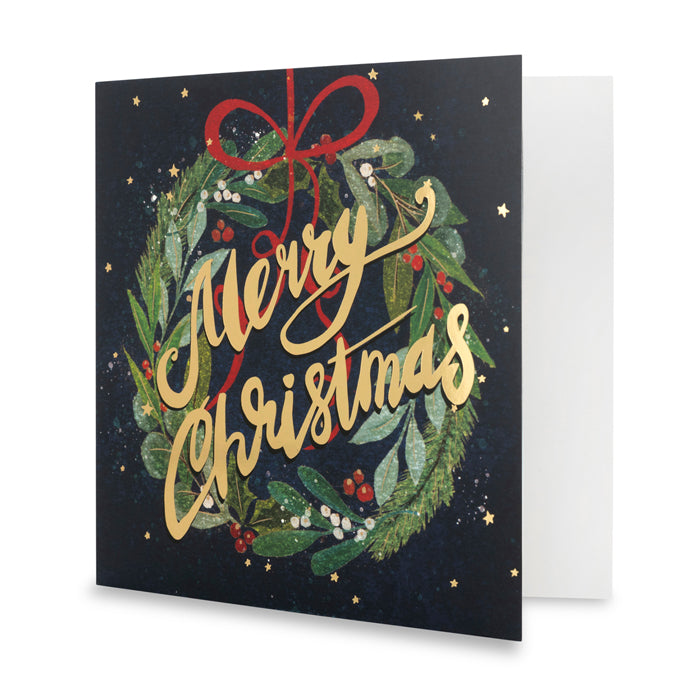 Christmas Wreath Christmas Cards - Pack of 10