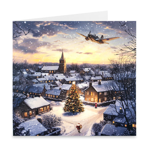 Spitfire at Christmas Cards - Pack of 10