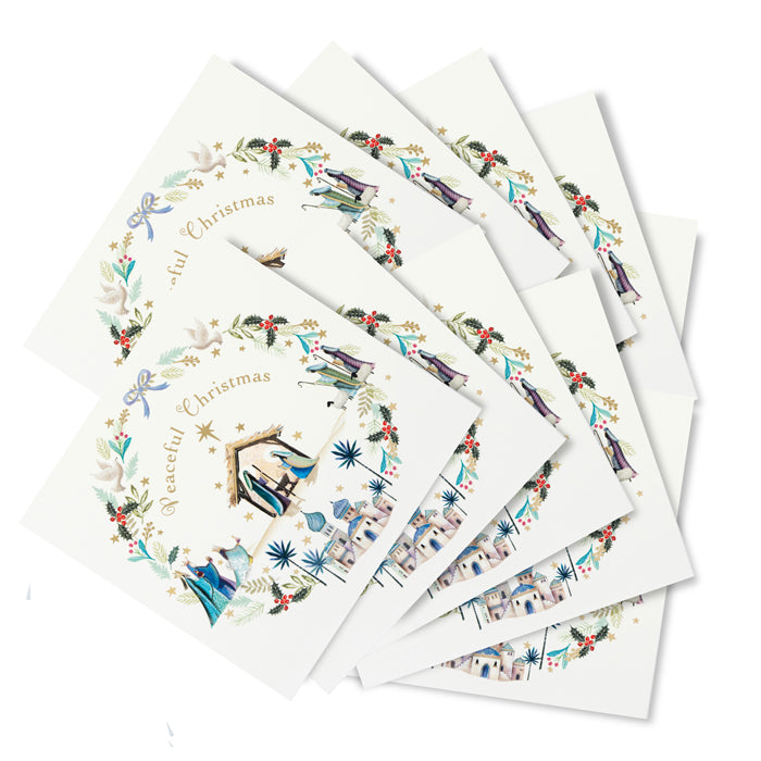 Away in a Manger Christmas Cards - Pack of 10