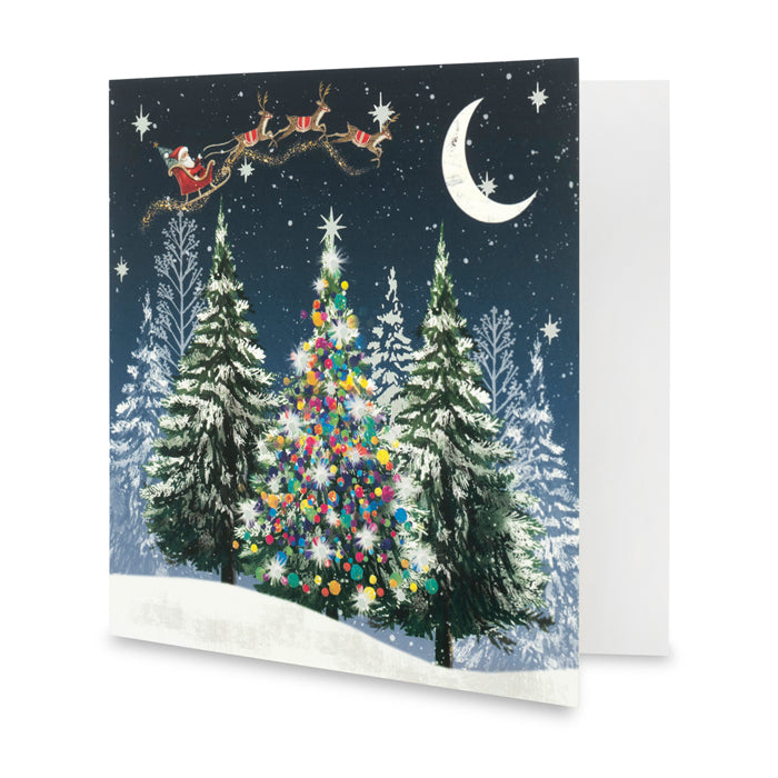 Santa on Christmas Eve Christmas Cards - Pack of 10