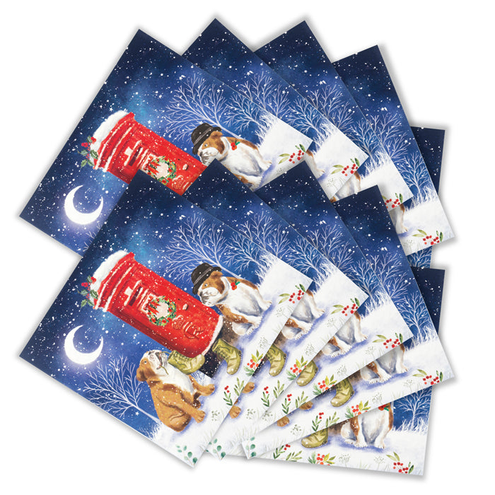 Christmas Pawstal service - Pack of 10
