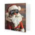 Felt Aviator Santa Christmas Cards - Pack of 10