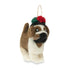 Churchill Bulldog with Poppy Felt Christmas Decoration