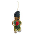 Army Gingerbreadman Felt Christmas Decoration