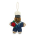Navy Gingerbreadman Felt Christmas Decoration