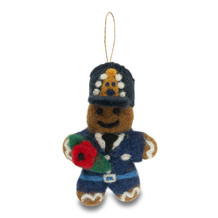 RAF Gingerbreadman Felt Christmas Decoration