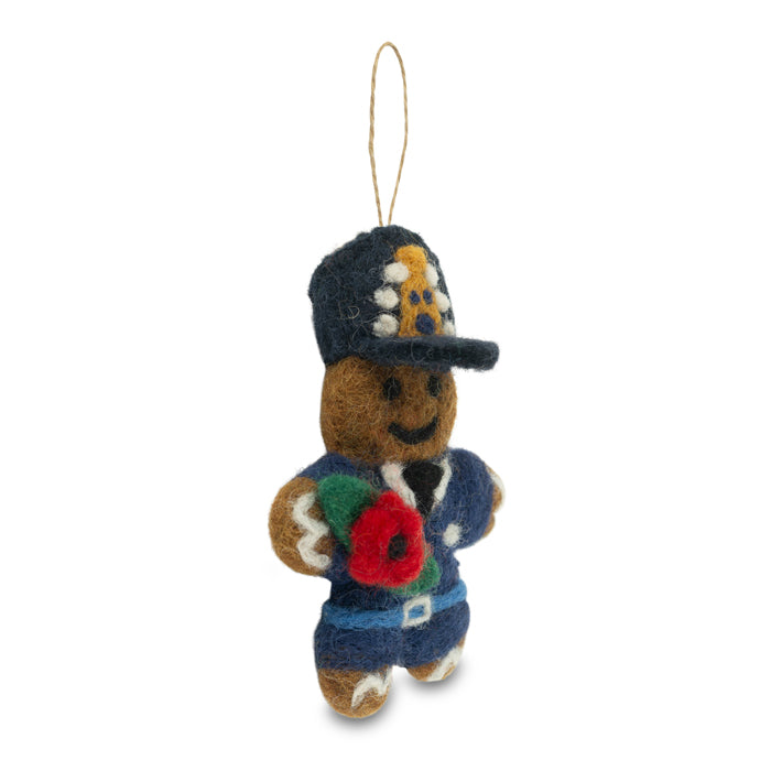 RAF Gingerbreadman Felt Christmas Decoration