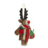 Aviator Rudolph with Present & Poppy Felt Christmas Decoration