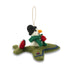 Snowman in Spitfire Felt Christmas Decoration