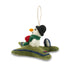 Snowman in Spitfire Felt Christmas Decoration