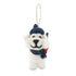 Scotty Dog with Poppy Felt Christmas Decoration