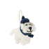 Scotty Dog with Poppy Felt Christmas Decoration