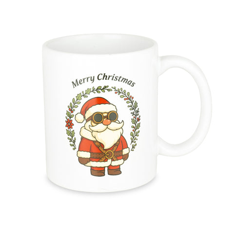 Aviator Santa Christmas Mug