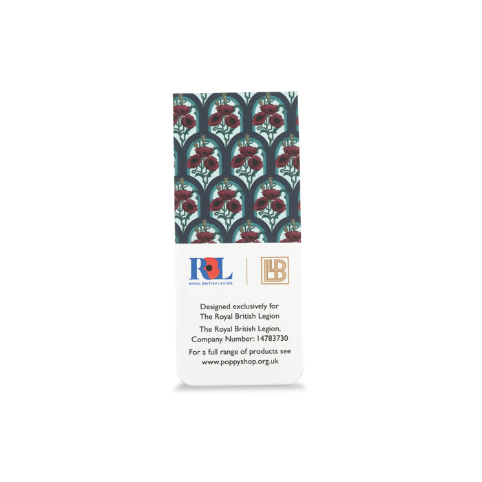 Laurence Llewelyn-Bowen Art Deco Poppy Magnetic Bookmark