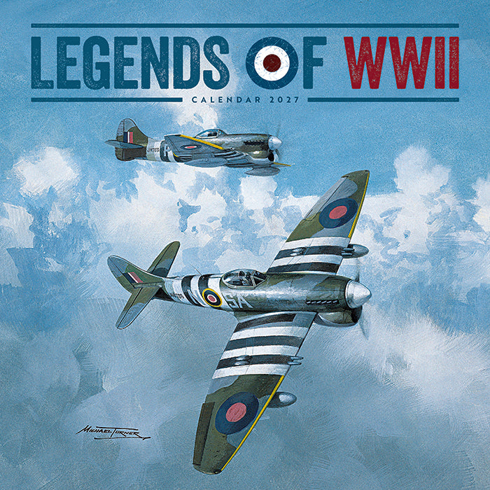 Legends of WWII Wall Calendar 2027