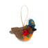 Navy Robin Felt Christmas Decoration