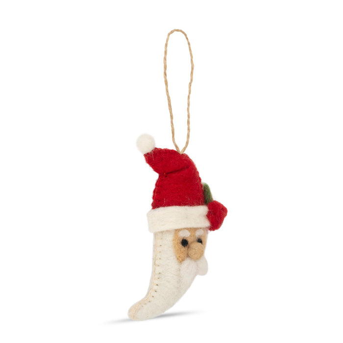 Santa with Poppy Felt Christmas Decoration 2026