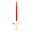 Dove with Poppy Enamel Christmas Decoration