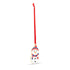 Snowman with Poppy Enamel Christmas Decoration