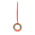 Poppy Wreath Enamel Christmas Decoration