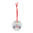Snowman with Poppy Ceramic Christmas Decoration