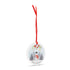 Snowman with Poppy Ceramic Christmas Decoration