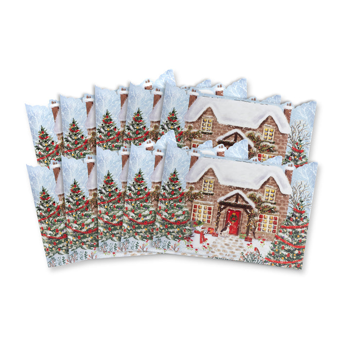 Winter Village Christmas Cards - Pack of 10