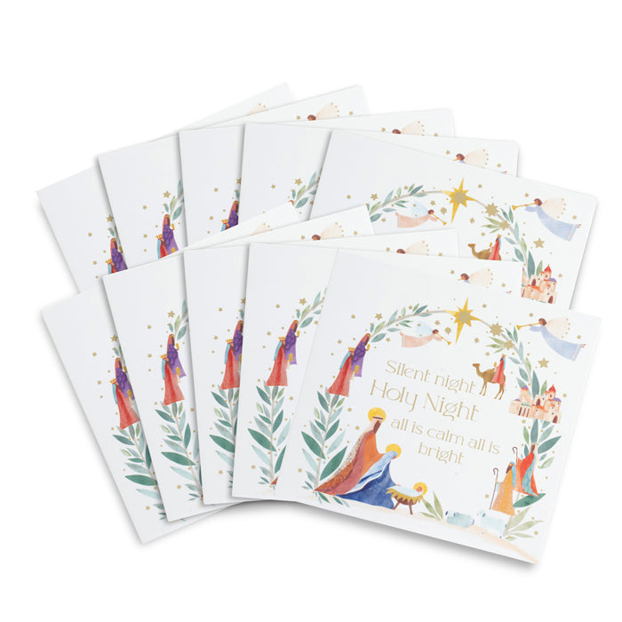 Away in a Manger Christmas Cards - Pack of 10
