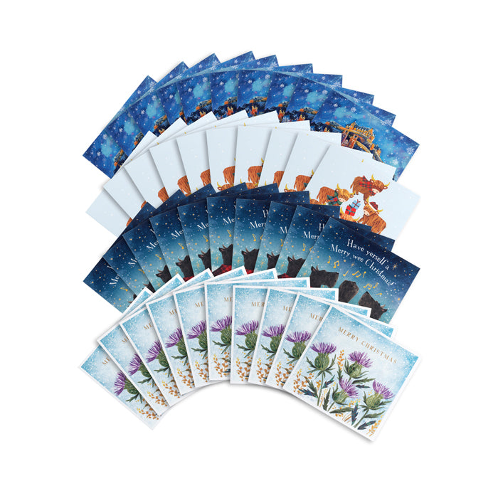 Poppyscotland Multi Pack Christmas Cards Pack of 40