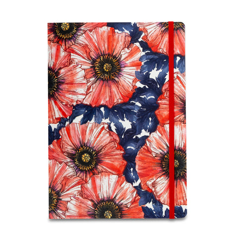 Laurence Llewelyn-Bowen Three Poppies A5 Notebook