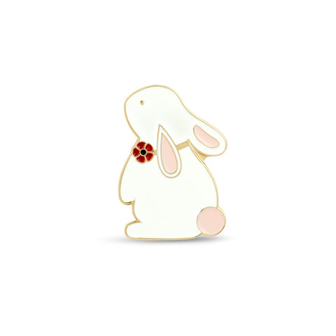 Bunny & Poppy Enamel Pin