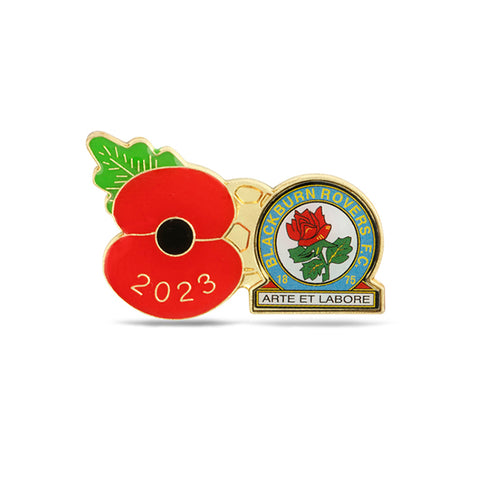 Blackburn Rovers Poppy Football Pin 2023