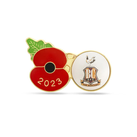 Bradford City Poppy Football Pin 2023