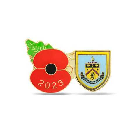 Burnley Poppy Football Pin 2023