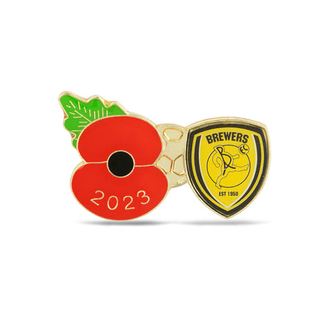 Burton Albion Poppy Football Pin 2023