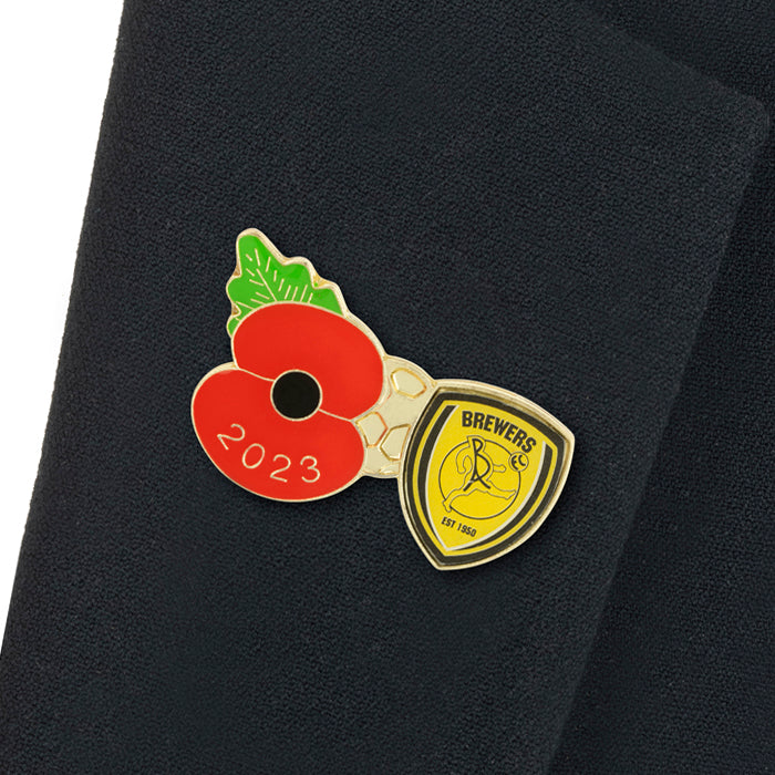 Burton Albion Poppy Football Pin 2023