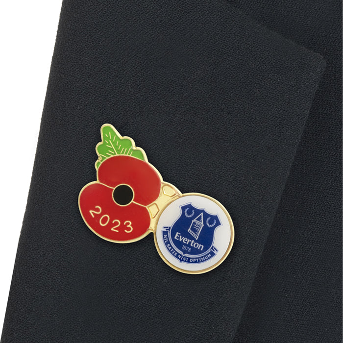 Everton Poppy Football Pin 2023