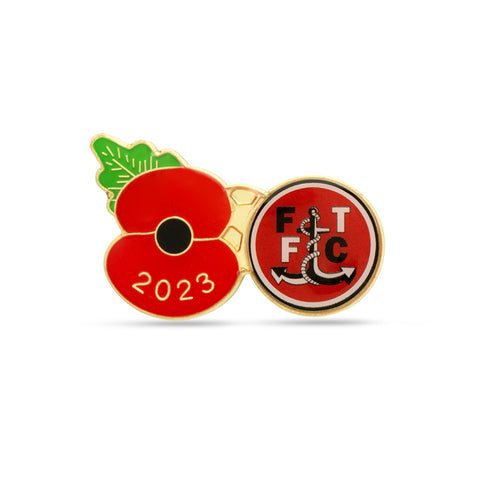 Fleetwood Town Poppy Football Pin 2023