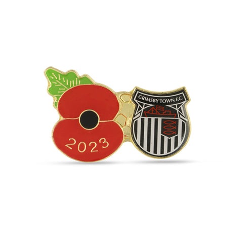 Grimsby Town Poppy Football Pin 2023