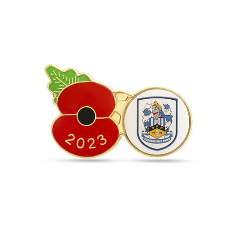 Huddersfield Town Poppy Football Pin 2023