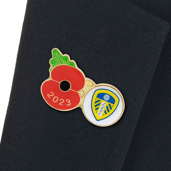 Leeds United Poppy Football Pin 2023