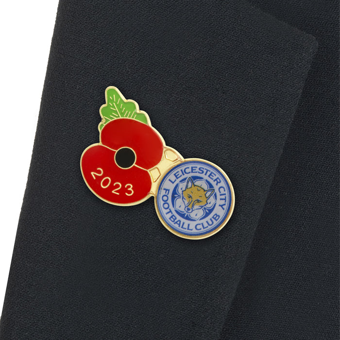 Leicester City Poppy Football Pin 2023