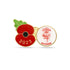 Lincoln City Poppy Football Pin 2023